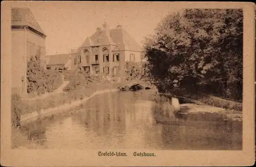 Ak Linn Krefeld am Niederrhein, Gutshaus
