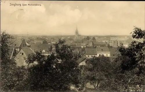 Ak Siegburg an der Sieg, vom Michaelsberg gesehen