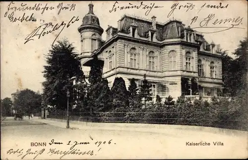 Ak Bonn am Rhein, Kaiserliche Villa