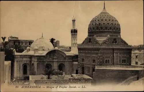 Ak Alexandria Ägypten, Mosque of Probhet Daniel