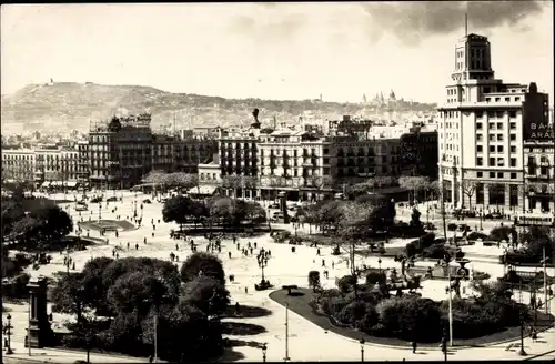 Ak Barcelona Katalonien Spanien, Catalonia Square