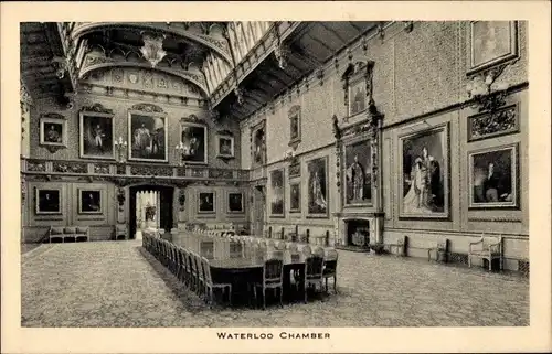 Ak Windsor Berkshire England, Windsor Castle, Waterloo Chamber