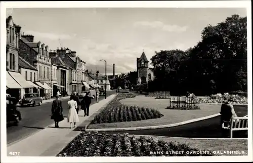 Ak Galashiels Schottland, Bank Street Gardens