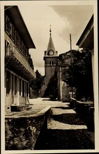 Ak Biere Kanton Waadt, Kirchpartie