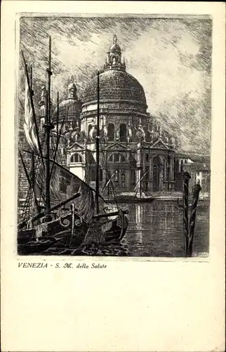 Künstler Ak Venezia Venedig Veneto, S. M. della Salute
