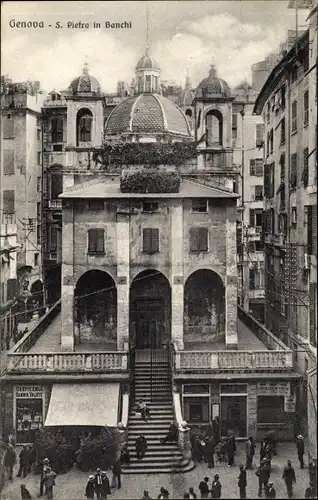 Ak Genova Genua Liguria, S. Pietro in Banchi