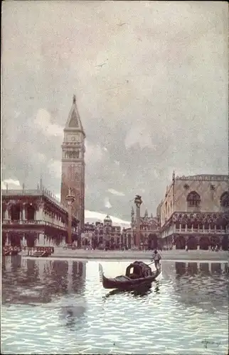 Künstler Ak Venezia Venedig Veneto, Piazzetta S. Marco dalla Laguna