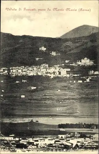 Ak Frascati Lazio, Veduta presa da Monte Mario