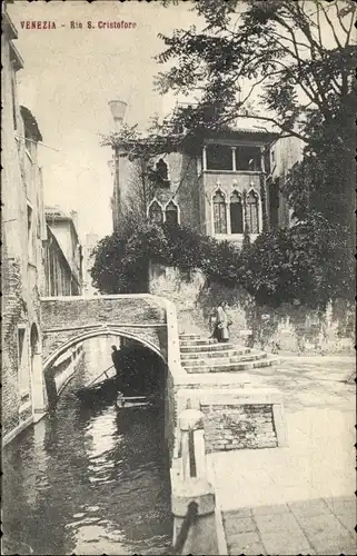 Ak Venezia Venedig Veneto, Rio S. Cristofore