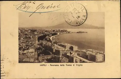 Ak Napoli Neapel Campania, Panorama dalla Tomba di Virgilio