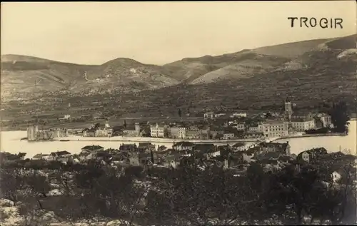 Ak Trogir Kroatien, Gesamtansicht