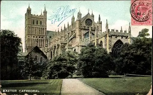 Ak Exeter Devon England, Cathedral