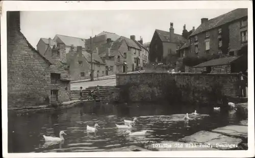 Ak Swanage Dorset England, The Old Mill Pond