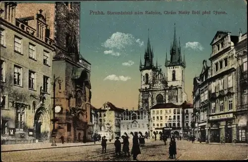 Ak Praha Prag Tschechien, Staromestske nam Radnice