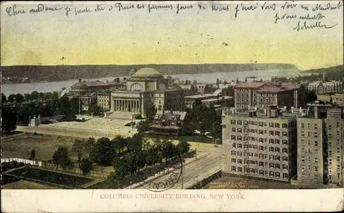 Ak New York City USA, Columbia University Building