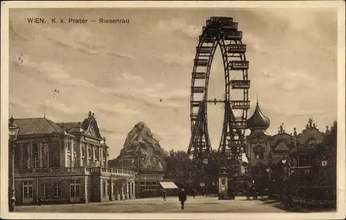 Ak Wien 2 Leopoldstadt, Prater, Riesenrad