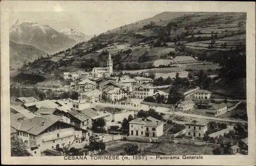 Ak Cesana Torinese Piemonte, Panorama Generale
