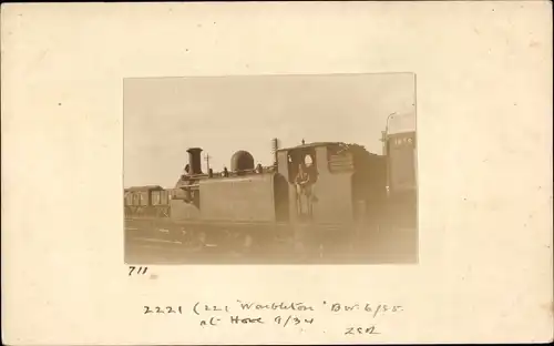 Foto Ak Britische Eisenbahn, Dampflok Nr. 2221