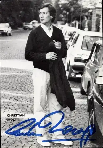 Ak Schauspieler Christian Wolff, Autogramm