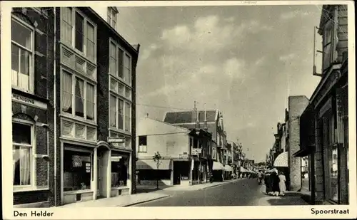 Ak Den Helder Nordholland Niederlande, Spoorstraat