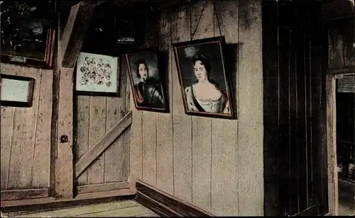 Ak Zaandam Zaanstad Nordholland, Czaar Peterhuisje, Interieur