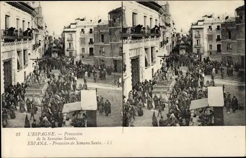 Stereo Ak Spanien, Procession de Semana Santa