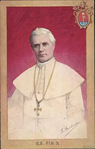 Künstler Ak Papst Pius X., Giuseppe Melchiorre Sarto, Portrait