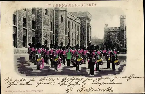 Ak 1st Grenadier Guards, britische Soldaten