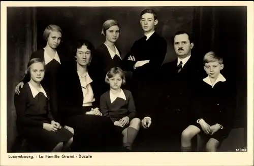 Ak Luxembourg, La Famille Grand Ducale, Großherzogliche Familie