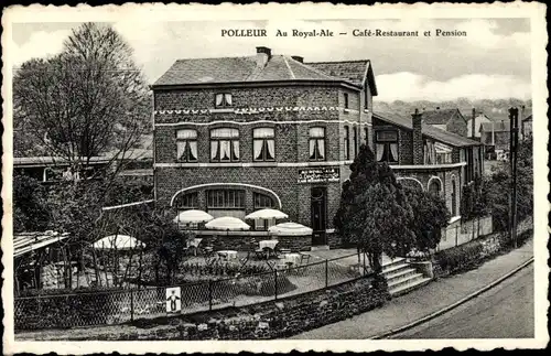 Ak Polleur Theux Wallonien Lüttich, Au Royal Ale, Café-Restaurant et Pension
