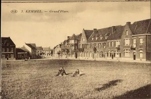 Ak Kemmel Heuvelland Westflandern, Grand Place
