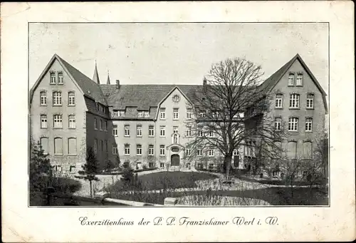 Ak Werl in Westfalen, Exerzitienhaus der Franziskaner