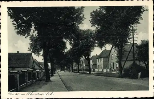 Ak Schwarzenbek in Lauenburg, Straßenpartie