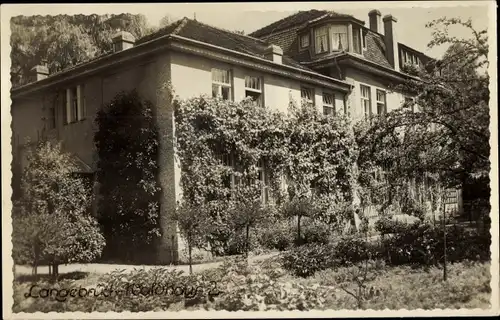 Foto Ak Dresden Langebrück, Partie am Waldhaus