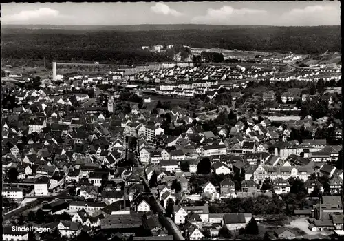 Ak Sindelfingen in Württemberg, Fliegeraufnahme der Stadt