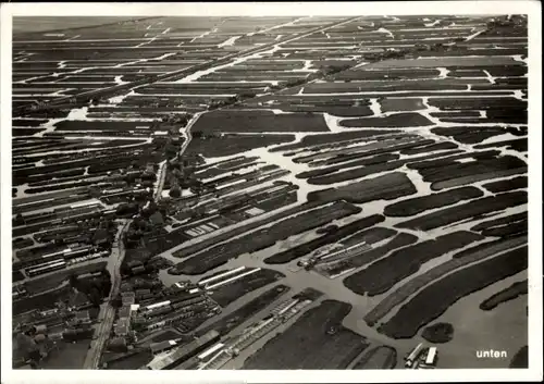 Sammelbild Zeppelin Weltfahrten II. Buch Serie Holland Fahrt 1929 Bild 57, Holländische Landschaft