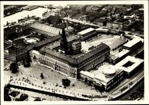 Sammelbild Zeppelin Weltfahrten II. Buch Serie Nordland Fahrten 1930 Bild 46, Kopenhagen, Schloss