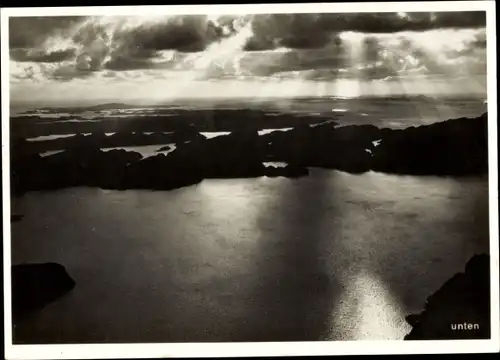 Sammelbild Zeppelin Weltfahrten II. Buch Serie Nordland Fahrten 1930 Bild 34, Mitternachtssonne