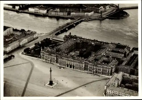 Sammelbild Zeppelin Weltfahrten II. Buch Serie Arktis Fahrt 1931 Bild 30, Leningrad, Winterpalais