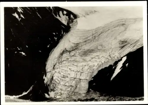 Sammelbild Zeppelin Weltfahrten II. Buch Serie Arktis Fahrt 1931 Bild 23, Nordland, Gletscherzunge