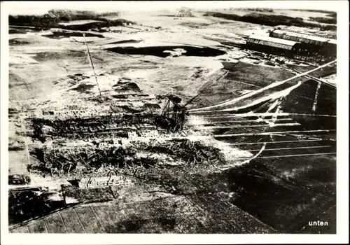 Sammelbild Zeppelin Weltfahrten II. Buch Serie Kriegs Luftschiffahrt Bild 10,Luftschiffhalle Ahlhorn