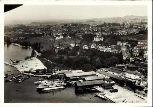 Sammelbild Zeppelin Weltfahrten II. Buch Serie Schweizer Fahrten Bild 76, Lausanne