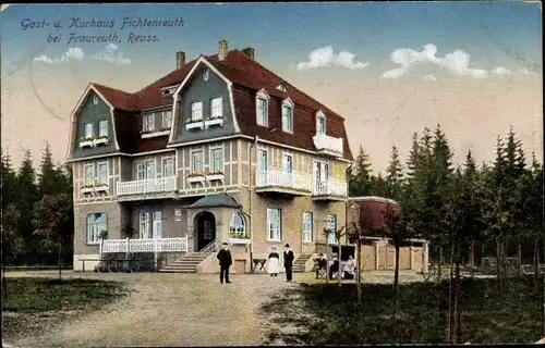 Ak Fraureuth im Vogtland Sachsen, Gast- und Kurhaus Fichtenreuth