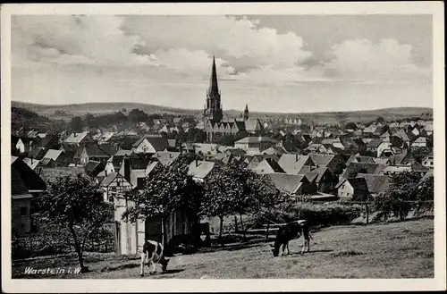 Ak Warstein im Sauerland, Totalansicht