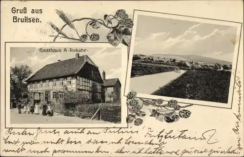 Ak Brullsen Bad Münder am Deister, Gasthaus A. Rokahr, Panorama