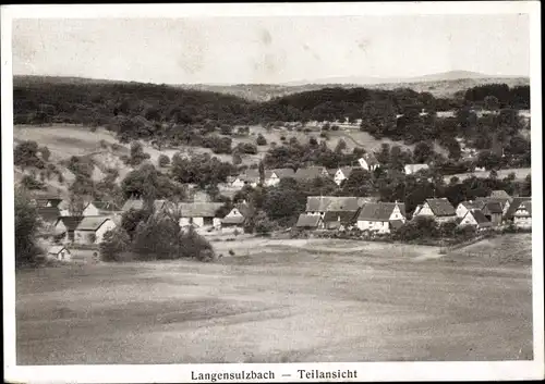 Ak Langensoultzbach Langensulzbach Elsass Bas Rhin, Teilansicht