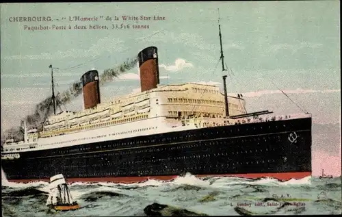 Ak Dampfer Homeric, White Star Line