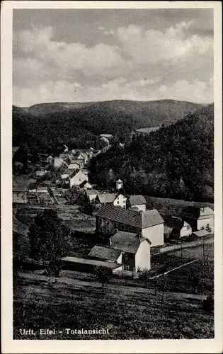 Ak Urft Kall in der Eifel, Totalansicht der Ortschaft