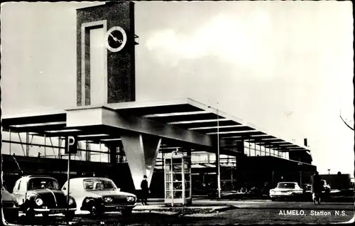 Ak Almelo Overijssel Niederlande, Station N.S.