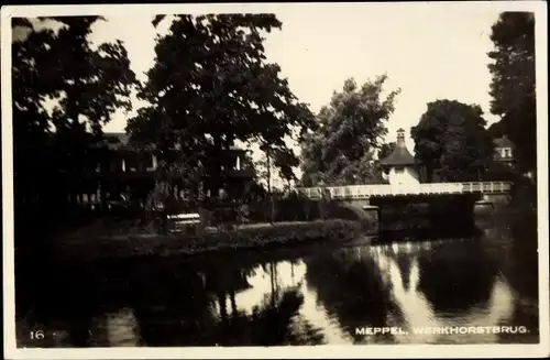 Ak Meppel Drenthe Niederlande, Werkhorstbrug